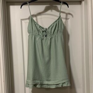 Princess Polly Light Green Mini Dress with Ruffle Hem